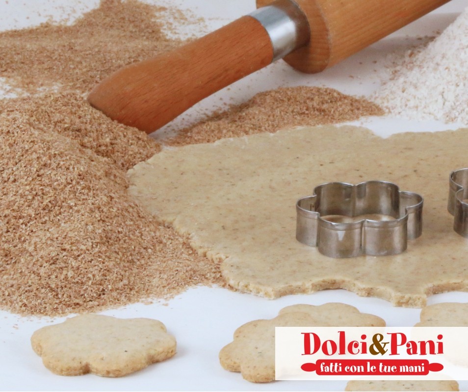 Preparato integrale per frolla e biscotti con farine nobili e fibre