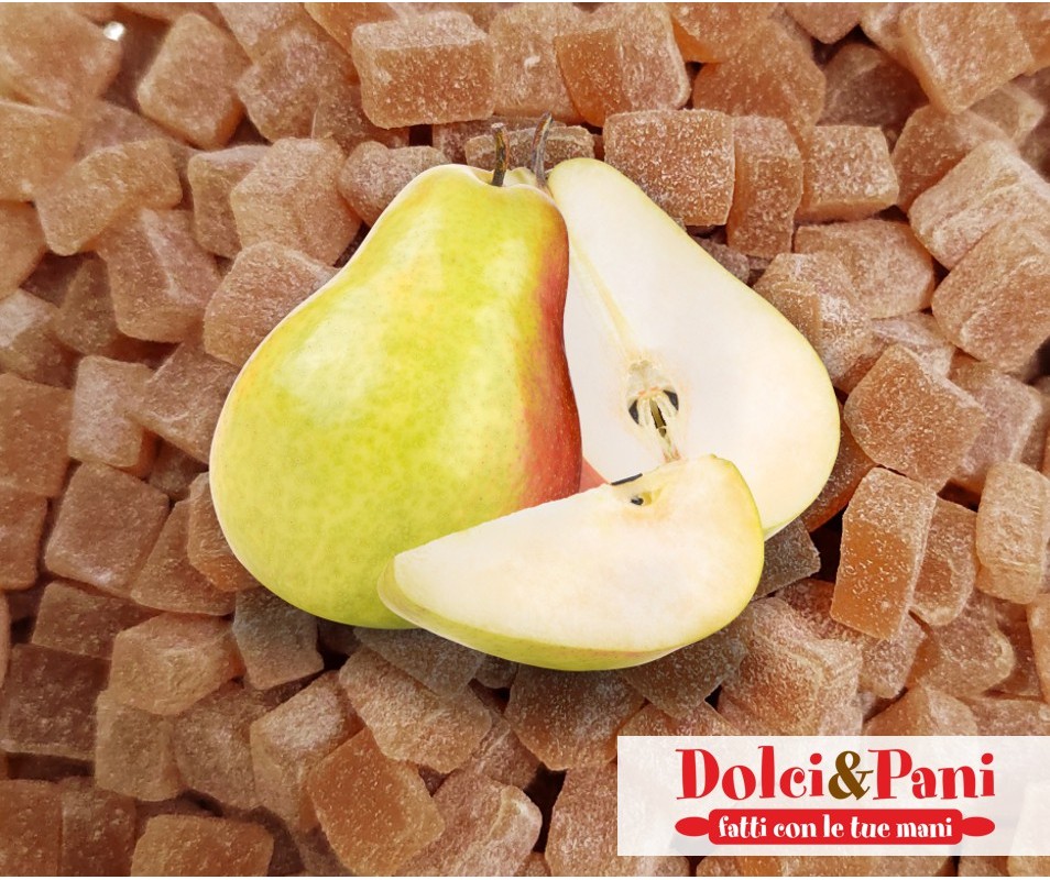 Cubetti di Gelatina Morbida Pera